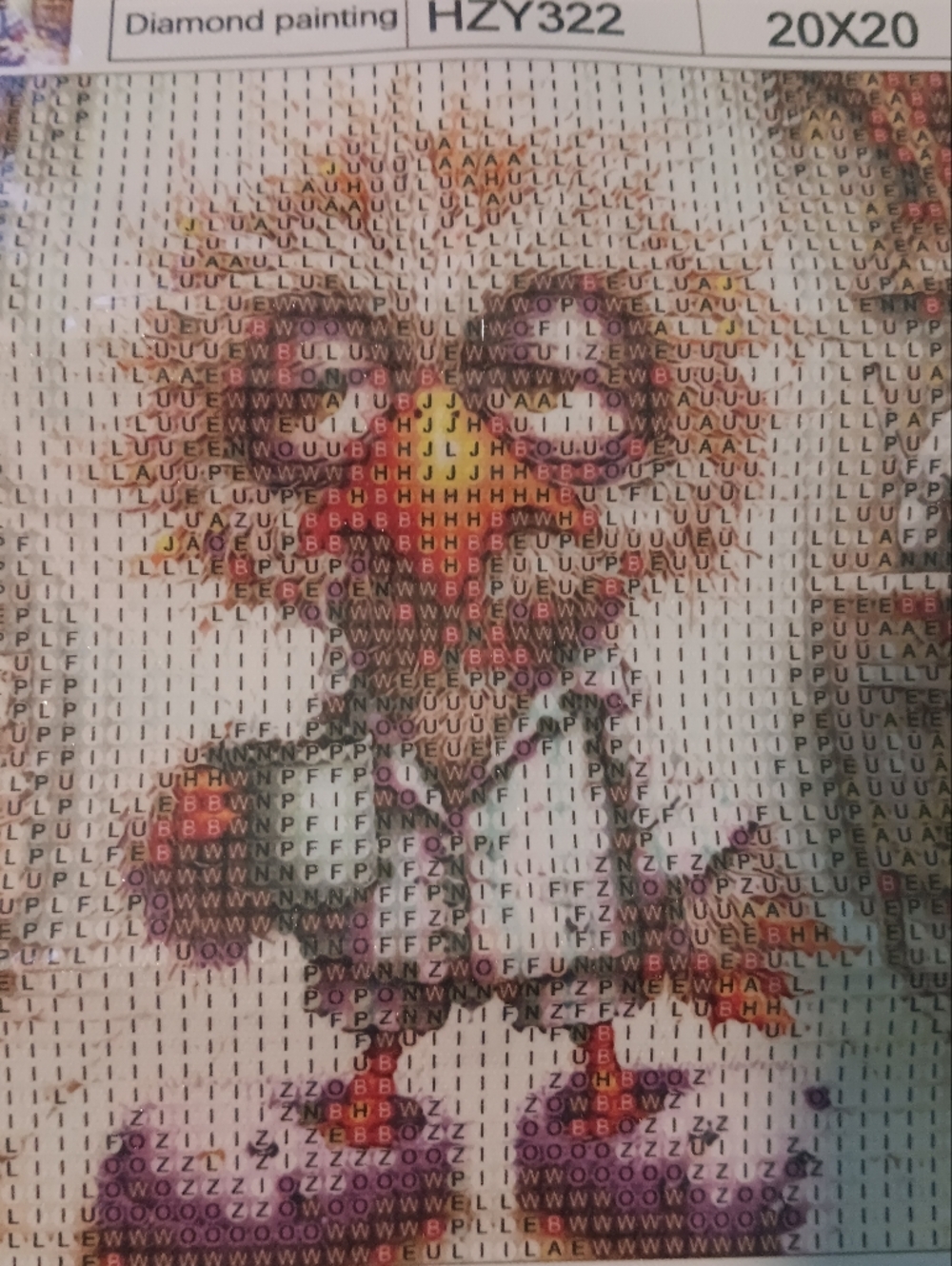 Sleepy Chick With Coffee Diamond Art Painting Kit 20x20 - Picture 2 of 4